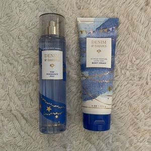 Bath and Body Works Denim & Daisies set